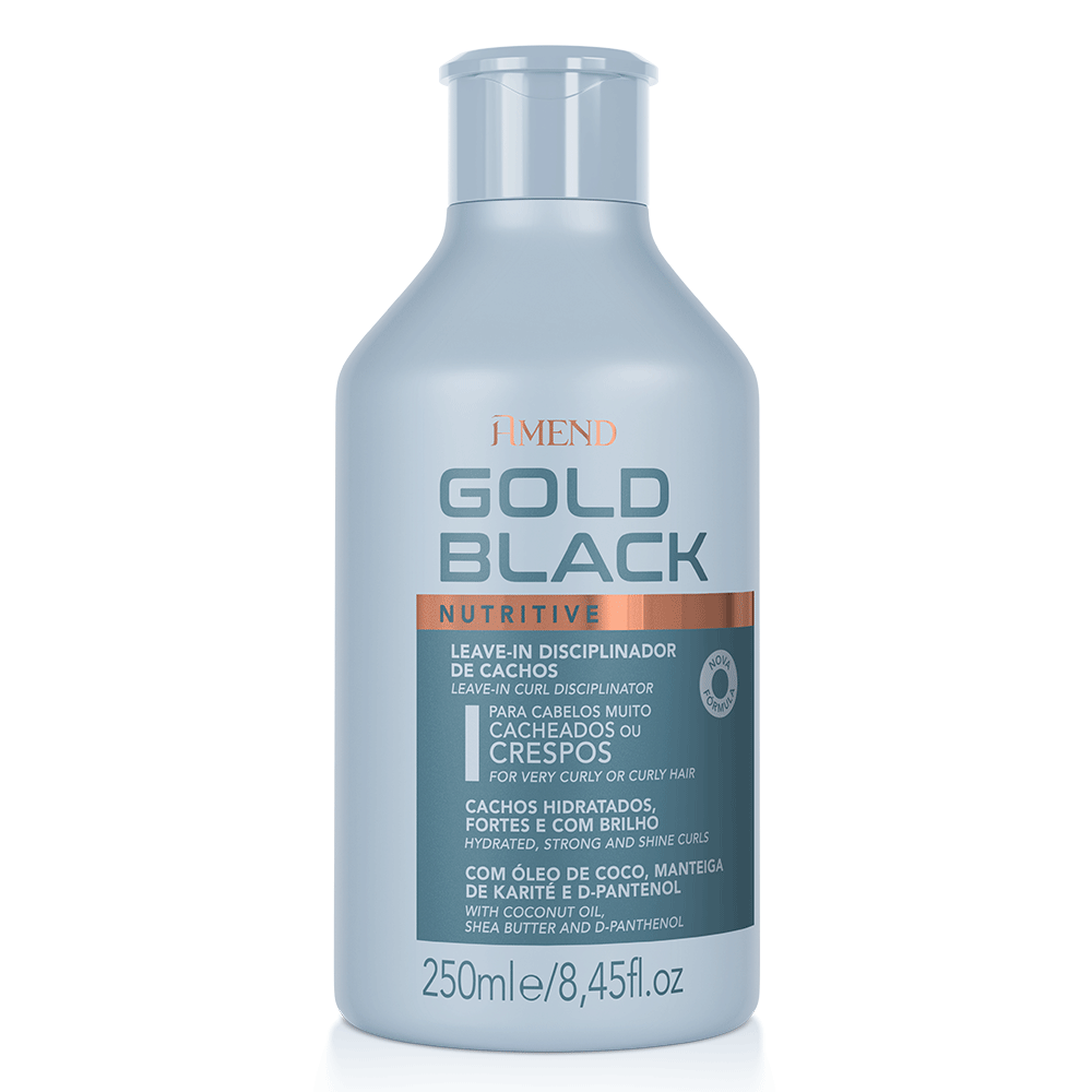 Leave-in Disciplinador de Cachos Amend Gold Black Nutritive 250ml image number 1